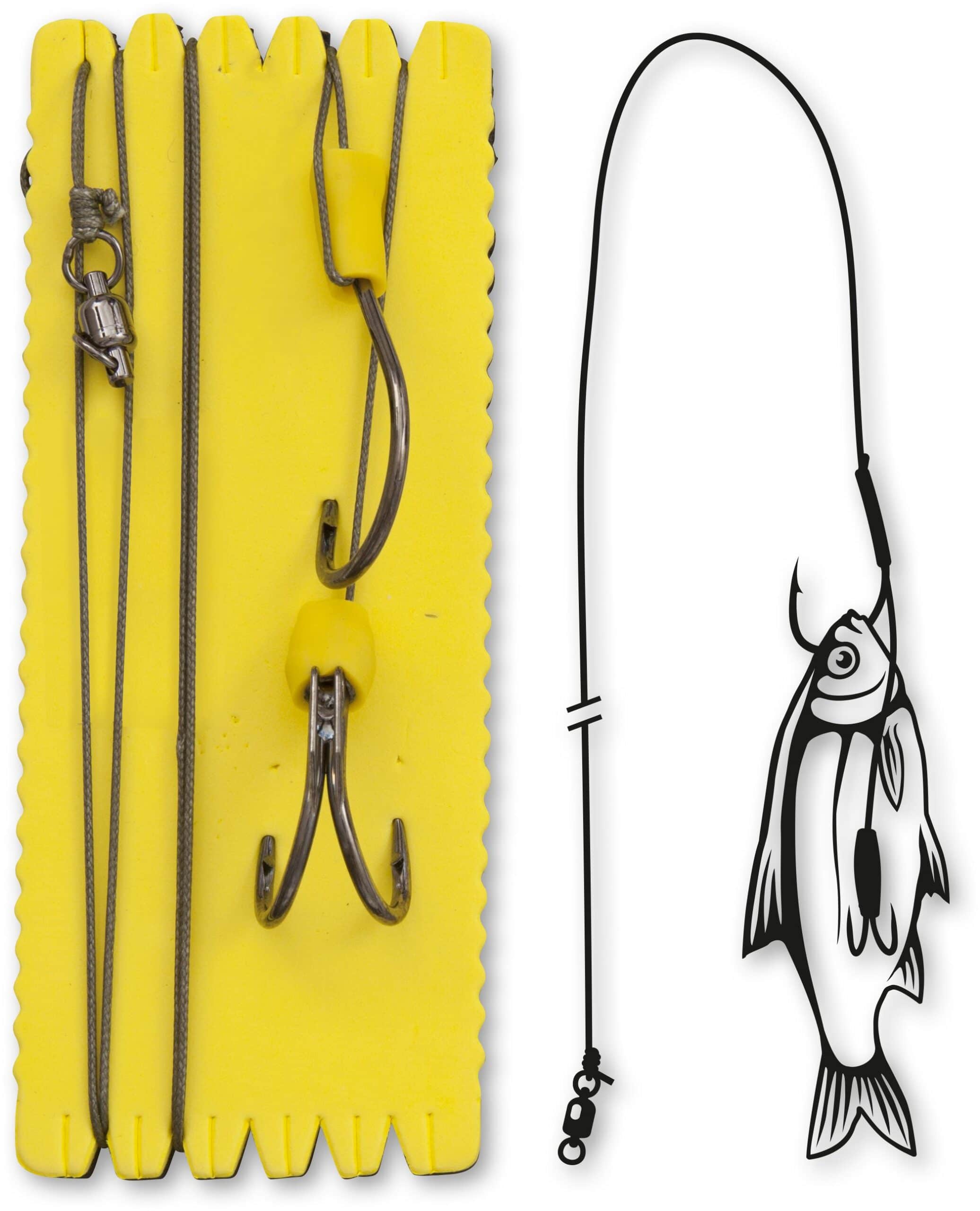 Black Cat Bouy and Boat Ghost dubbele haak Rig L