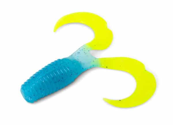 IC Moby Curly One 12cm Blauw Chartreuse UV