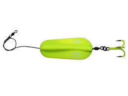 A-STATIC INLINE SPOON 3/0 125G SINKING FLUO YELLOW UV