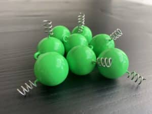 Groene screw-in Loodkop 50gr