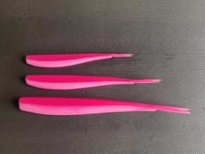 Double Pink V-tail shad 17cm