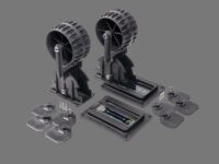 Float Plus Complete, verwijderbare wielenset incl. schuif, 2 sets
