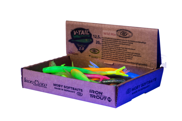 IC Moby V-Tail 2.0 WILD MIX (mix van alle kleuren) 19cm 20st in verpakking