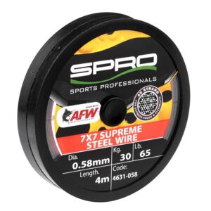 SPRO SUPER STEEL AFW WIRE 18KG 0.46MM 4M.