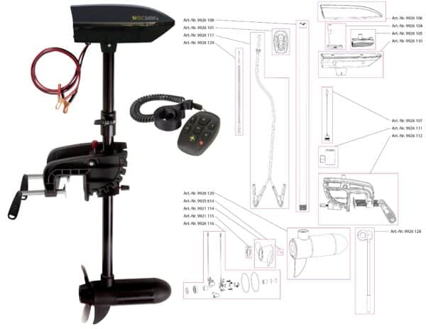 Black Cat BC 2400 Reserveonderdelen Extra Telescopische Handgreep