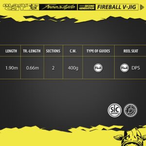 Black Cat Freestyle Fireball V-JIG 1.90m 225g