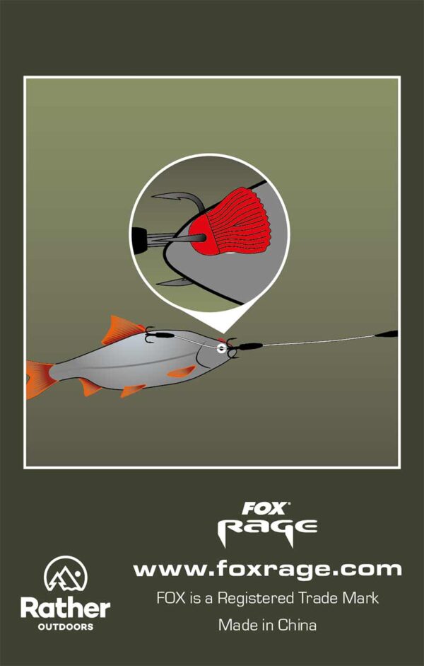 Fox Rage Predator Bait Fins Red