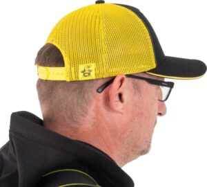 Black Cat Black And Yellow Trucker Cap