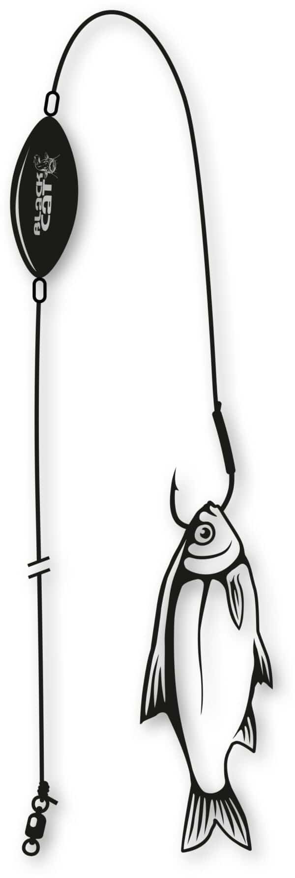 Black Cat U-Float Rig Single Hook XL