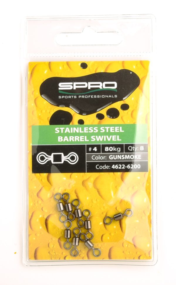 SPRO DAEDBAIT STAINLESS STEEL BARREL SWIVEL #4
