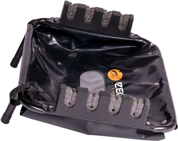 Zeck Belly Boat 4 Rod Rack