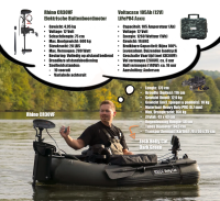 Zeck Belly Cat Dark Green + Rhino CR30VF Motor + Voltacase 105Ah Outdoorcase (Camo)