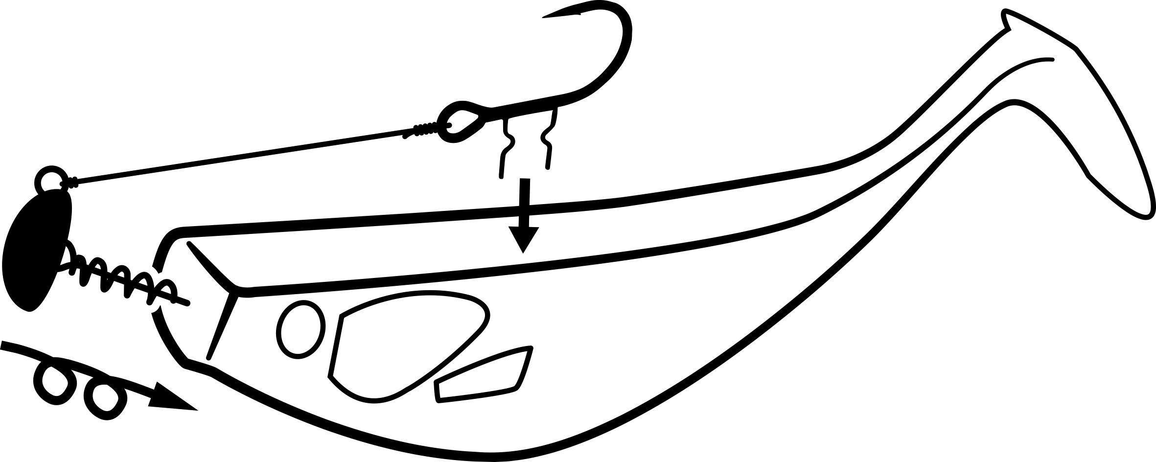 Black Cat Shad Claw Rig 6/0 20g