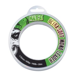 Madcat ULTRA-SOFT MONO LEADER 50M 1.15MM 140LBS