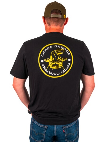 Black cat CHASE DREAMS BLACK TEE L