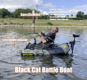 Black Cat Battle Boat set with CR30VF + 105ah Accu